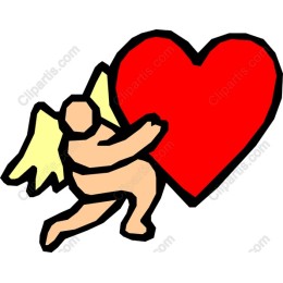 Cherub Embracing Heart