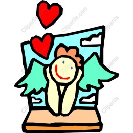 Whimsical Angel with Hearts