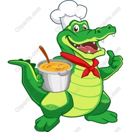 Cheerful Alligator Chef