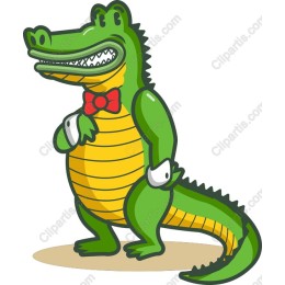 Whimsical Alligator with Tuxedo