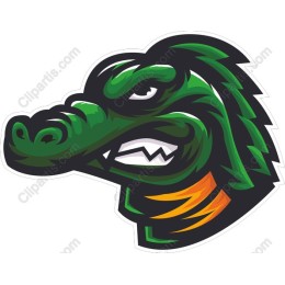 Fierce Alligator Head