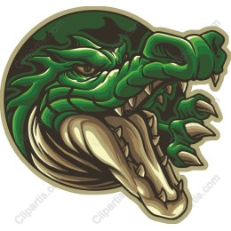 Fierce Crocodile Head