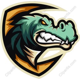 Fierce Dinosaur Head Logo