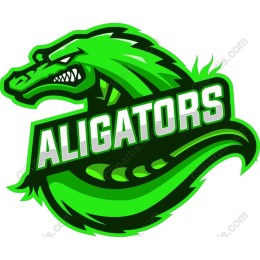 Fierce Green Alligator Mascot