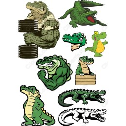 Crocodile Clipart Bundle: Fun & Versatile