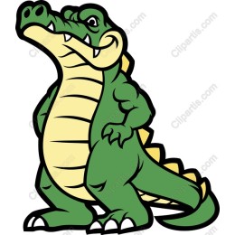 Charming Cartoon Crocodile