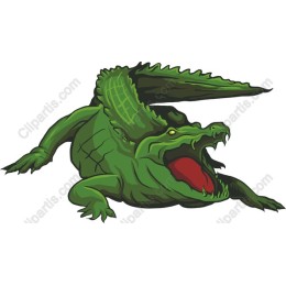 Fierce Green Crocodile