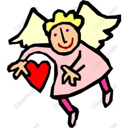 Whimsical Angel with Heart