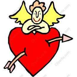 Whimsical Angel Holding a Heart