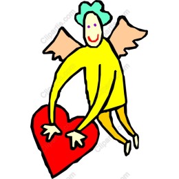 Whimsical Angel with Heart