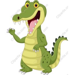 Playful Cartoon Alligator