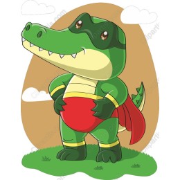 Super Hero Crocodile