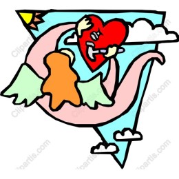 Whimsical Angel with Heart