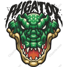 Fierce Alligator Head