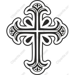 Ornate Floral Cross