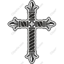 Elegant Black and White Cross