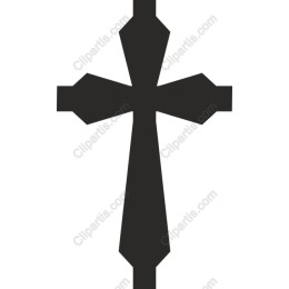 Modern Black Cross