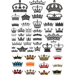 Royal Crown Clipart Bundle