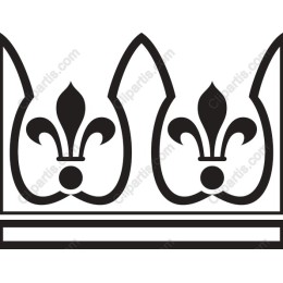 Elegant Fleur-de-Lis Crown