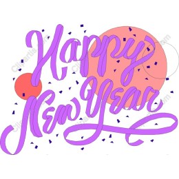 Vibrant Happy New Year