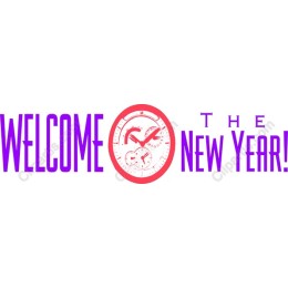 Welcome the New Year Festive