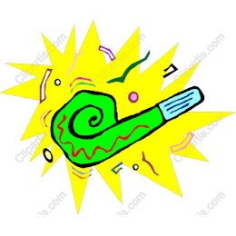 Vibrant Green Party Horn