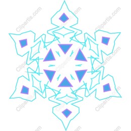 Stylized Geometric Snowflake