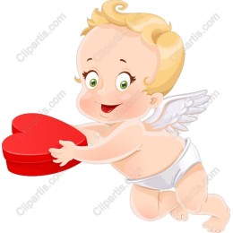 Cupid Baby with Heart