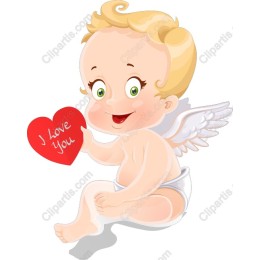 Angel Baby with Heart