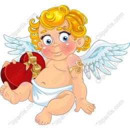 Cherub Angel Holding Heart