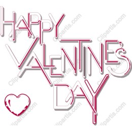 Happy Valentine's Day Typography