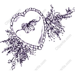 Romantic Floral Heart