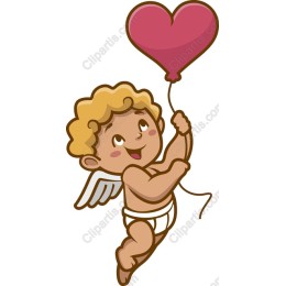 Cherub with Heart Balloon