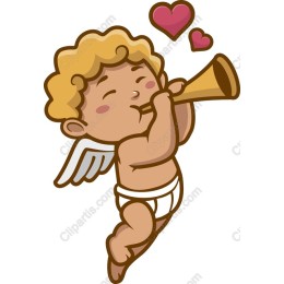 Whimsical Cherub Trumpet