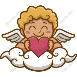 Cherubic Angel Holding Heart