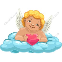 Cherubic Angel with Heart