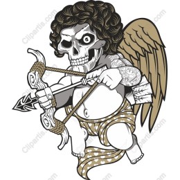 Mischievous Cupid Skeleton