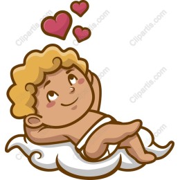 Cute Baby Angel on Cloud