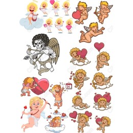 Cupid's Love Clipart Set