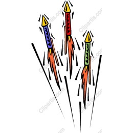 Vibrant Celebration Rocket