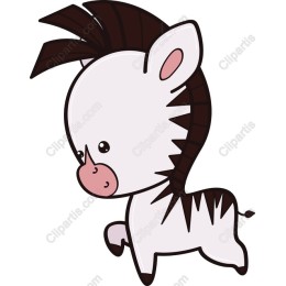 Adorable Zebra Cartoon