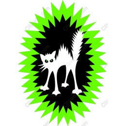 Spooky Stylized Cat