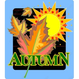Autumnwork - Colorful Fall Leaves and Sun