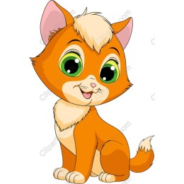 Playful Cartoon Cat