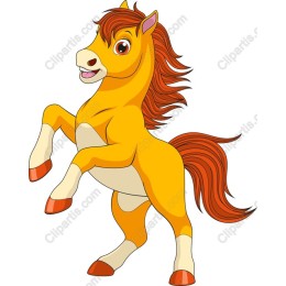 Cheerful Cartoon Horse