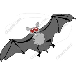 Whimsical Cartoon Bat