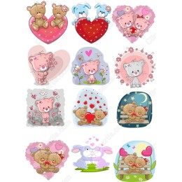 Whimsical Love Birds Set