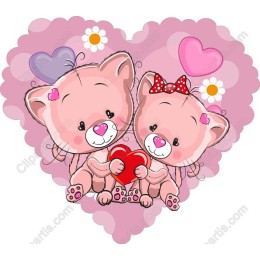 Cute Kittens in Love