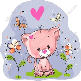 Adorable Pink Kitten