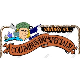 Columbus Day Specials Celebratory